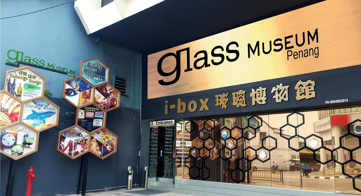 Biglietto d'ingresso al Museo del Vetro di Penang con souvenir