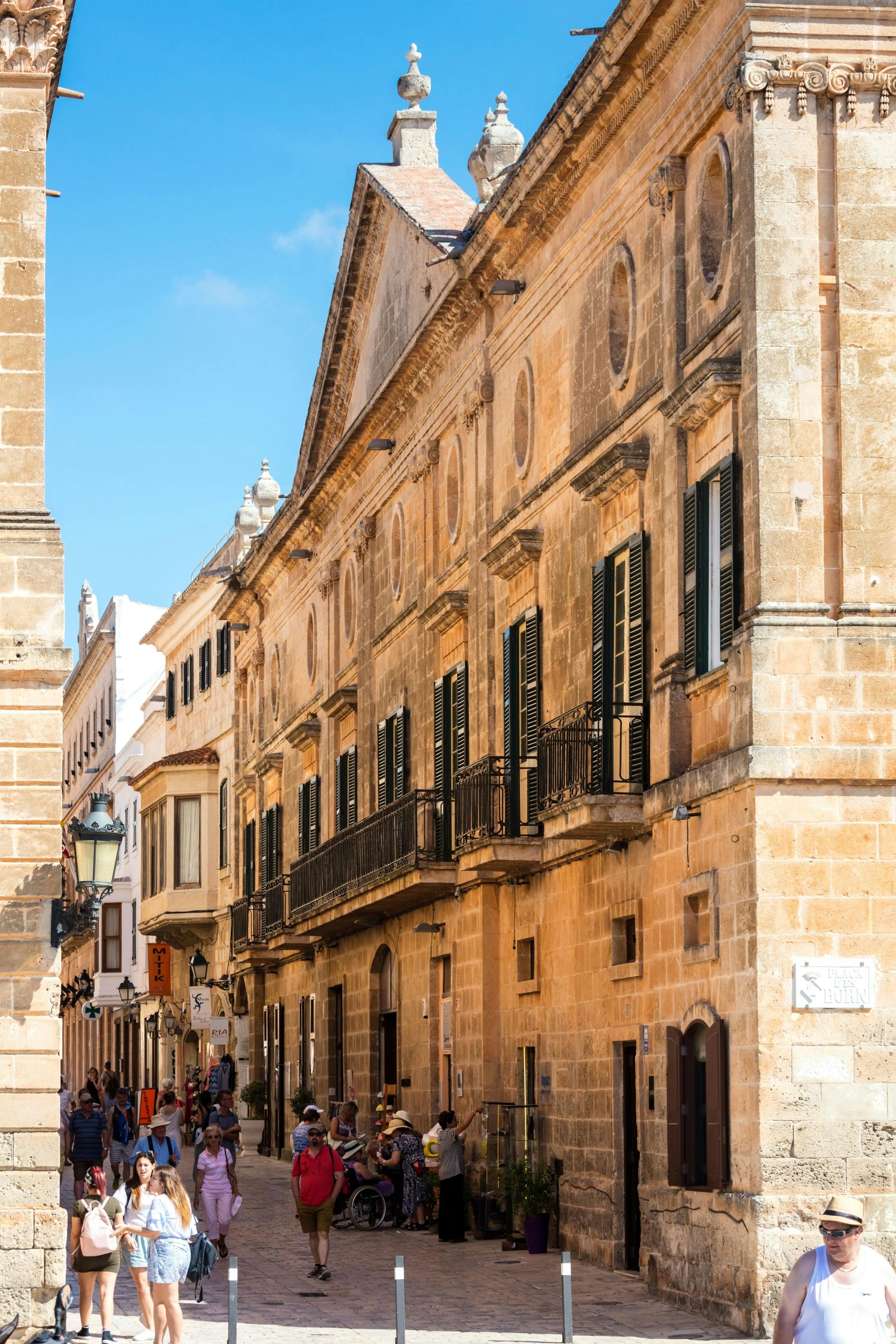 Ciutadella walking tour with shopping, El Toro visit and Casa Olivar