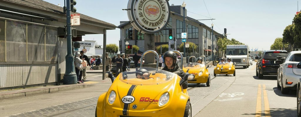Golden Gate Bridge to Lombard Street tour in a little yellow car