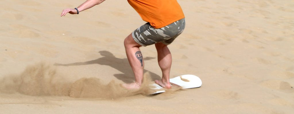 Atlantic coast tour and Timlalin Dunes sand-boarding session