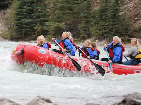 Family-friendly Athabasca Expressway rafting tour