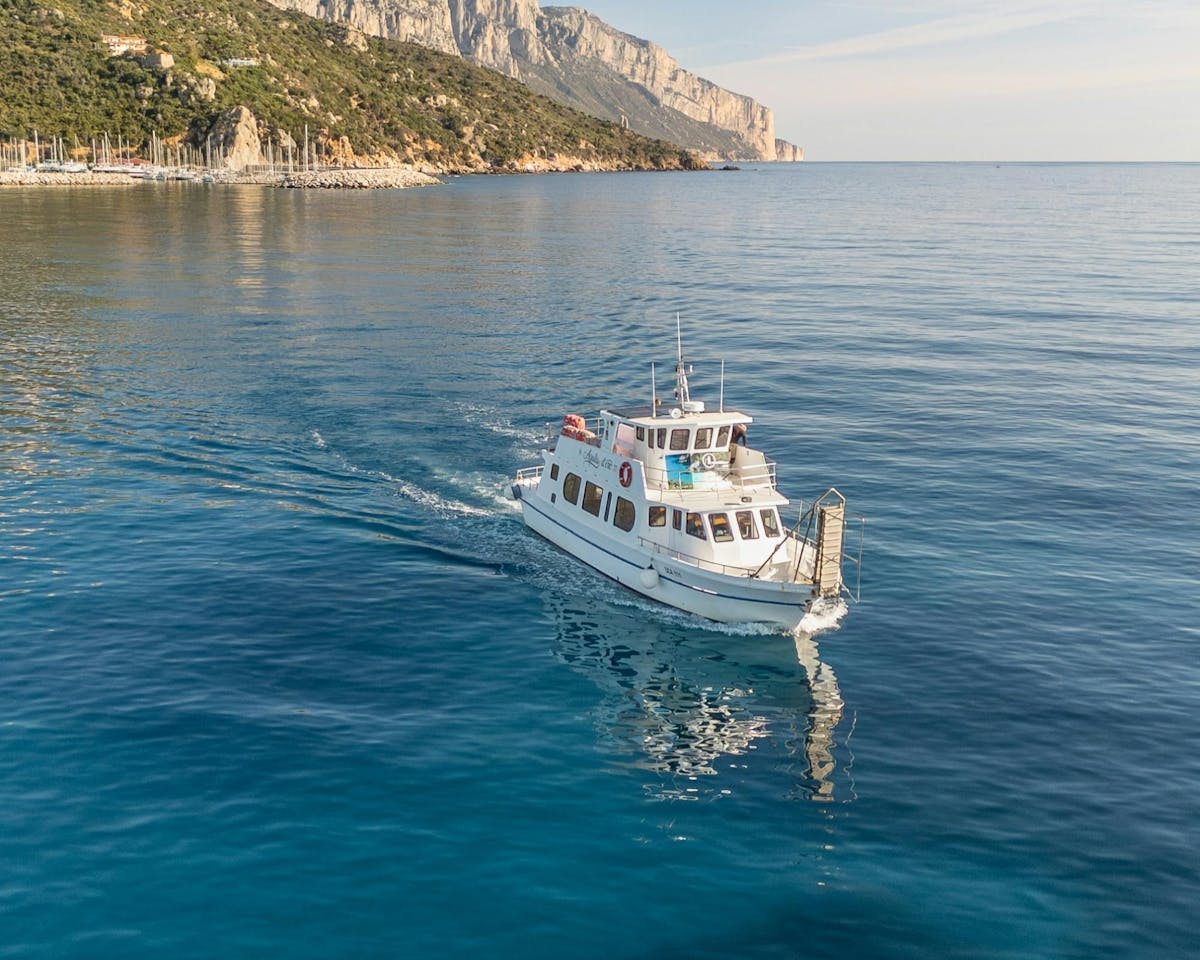 Escursione in barca di un giorno intero alla Costa di Baunei e al Golfo di Orosei