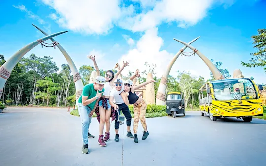 Entry to Vietnam's semi-wildlife park with safari experience