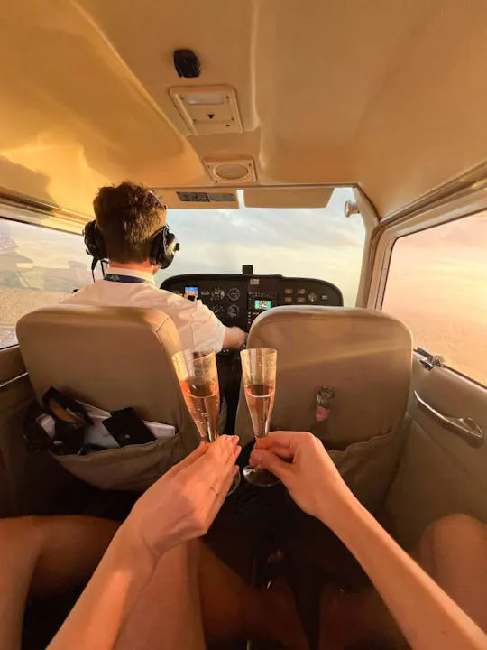 Luxus-Flugzeugtour durch Miami mit Champagner