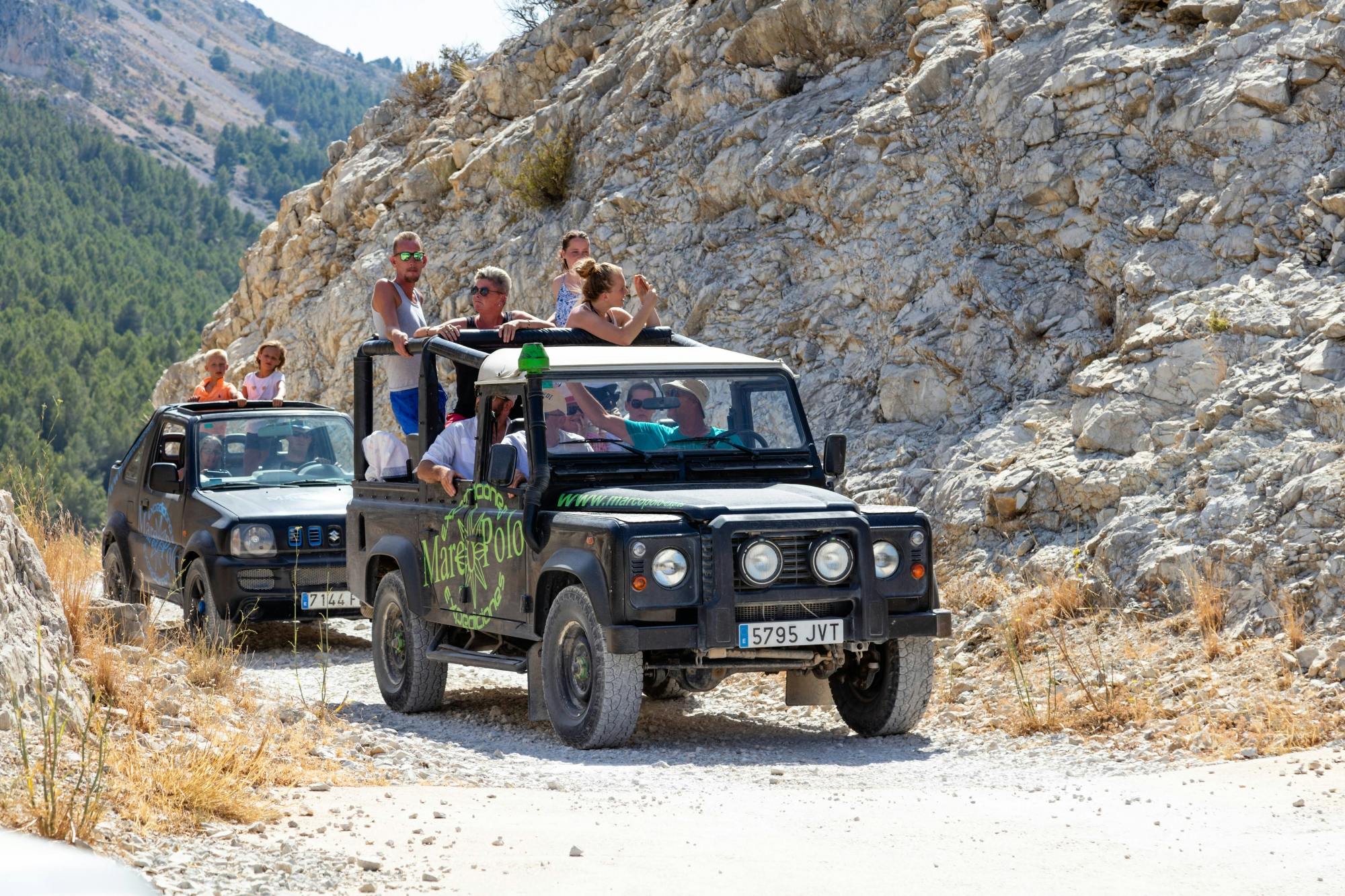 Costa Blanca 4x4 safari tour with Algar Waterfalls