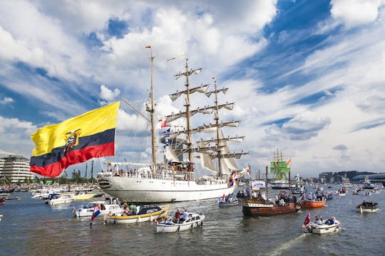 SAIL Amsterdam 2025 guided boat tour from Central Station