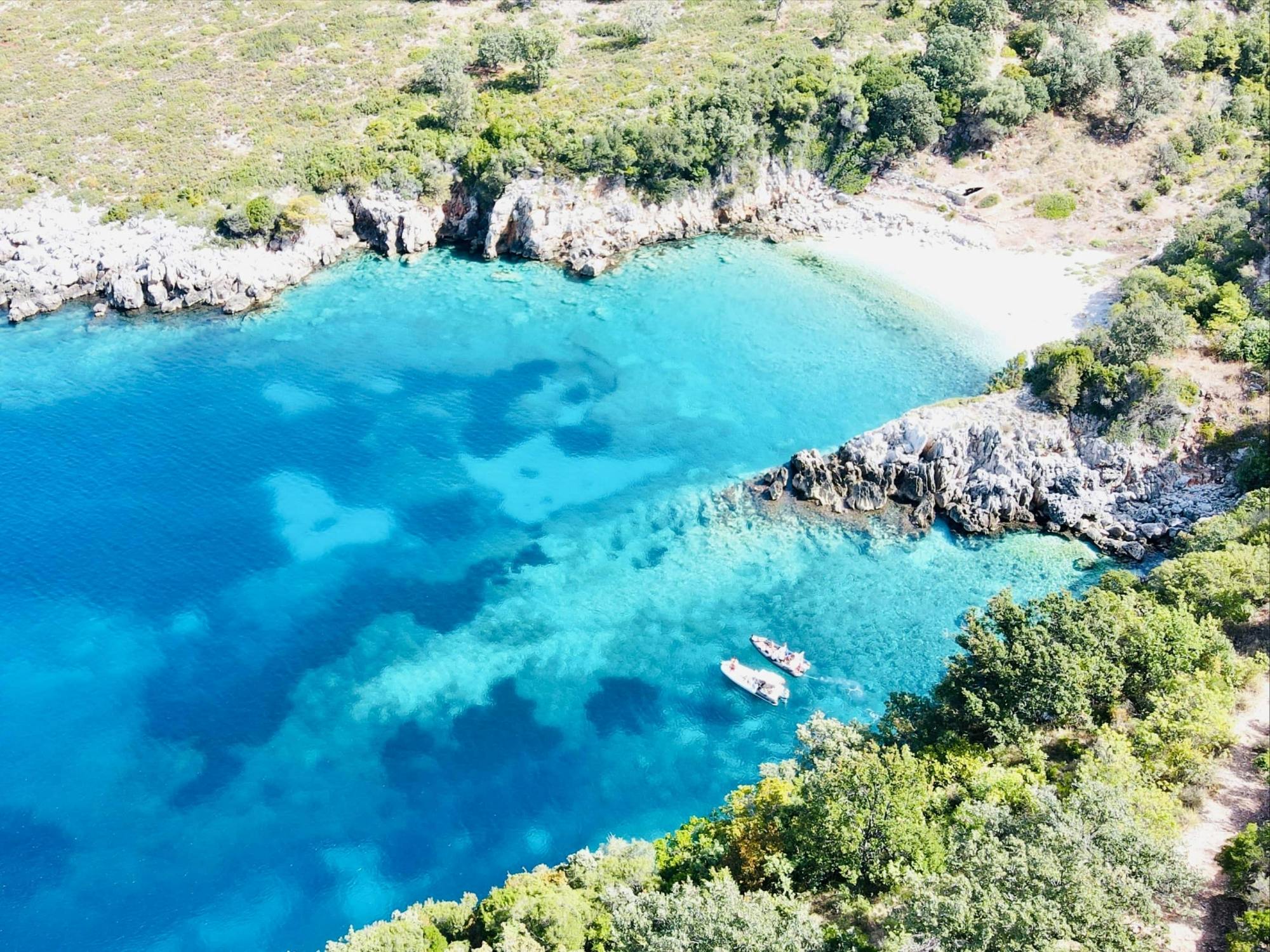 Guided speedboat tour of Karaburun’s beaches in Albania