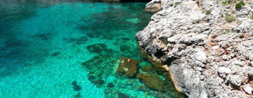 Guidad utflykt med motorbåt till Karaburuns stränder i Albanien