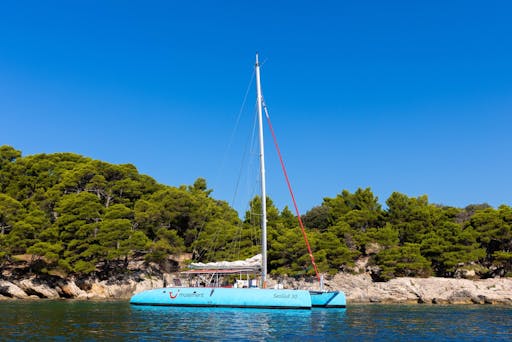 Dubrovnik catamaran cruise with swim stops