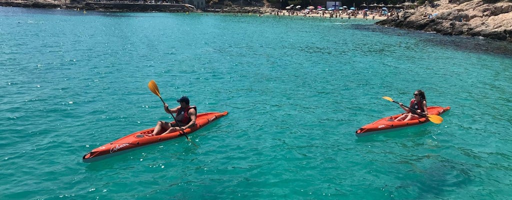Guided kayak excursion at Port Calanova