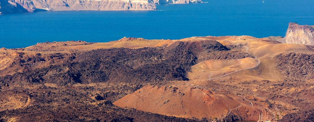 Small-group Santorini catamaran cruise