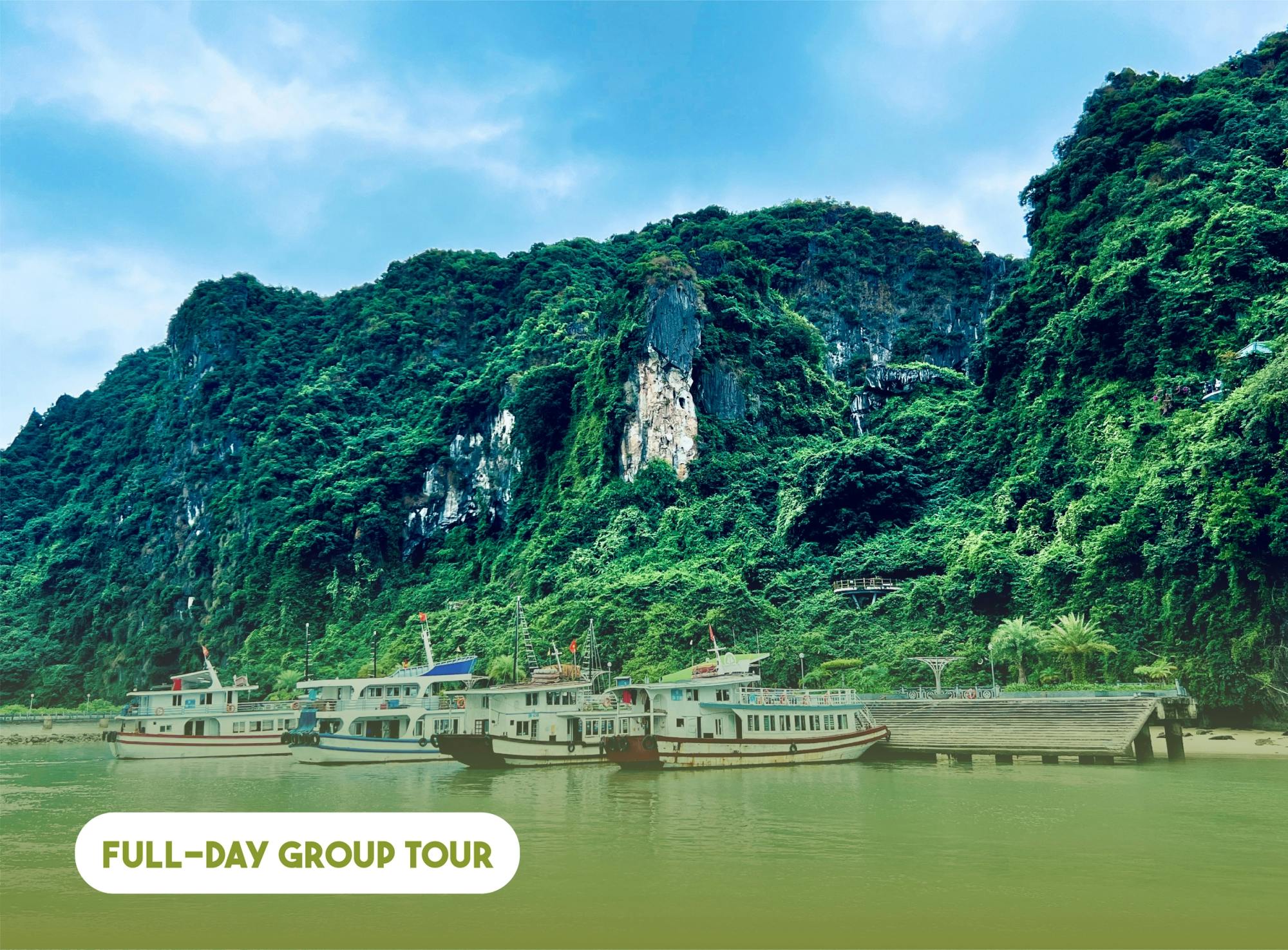 Passeio de barco e cavernas pela Baía de Ha Long de dia inteiro saindo de Ha Noi