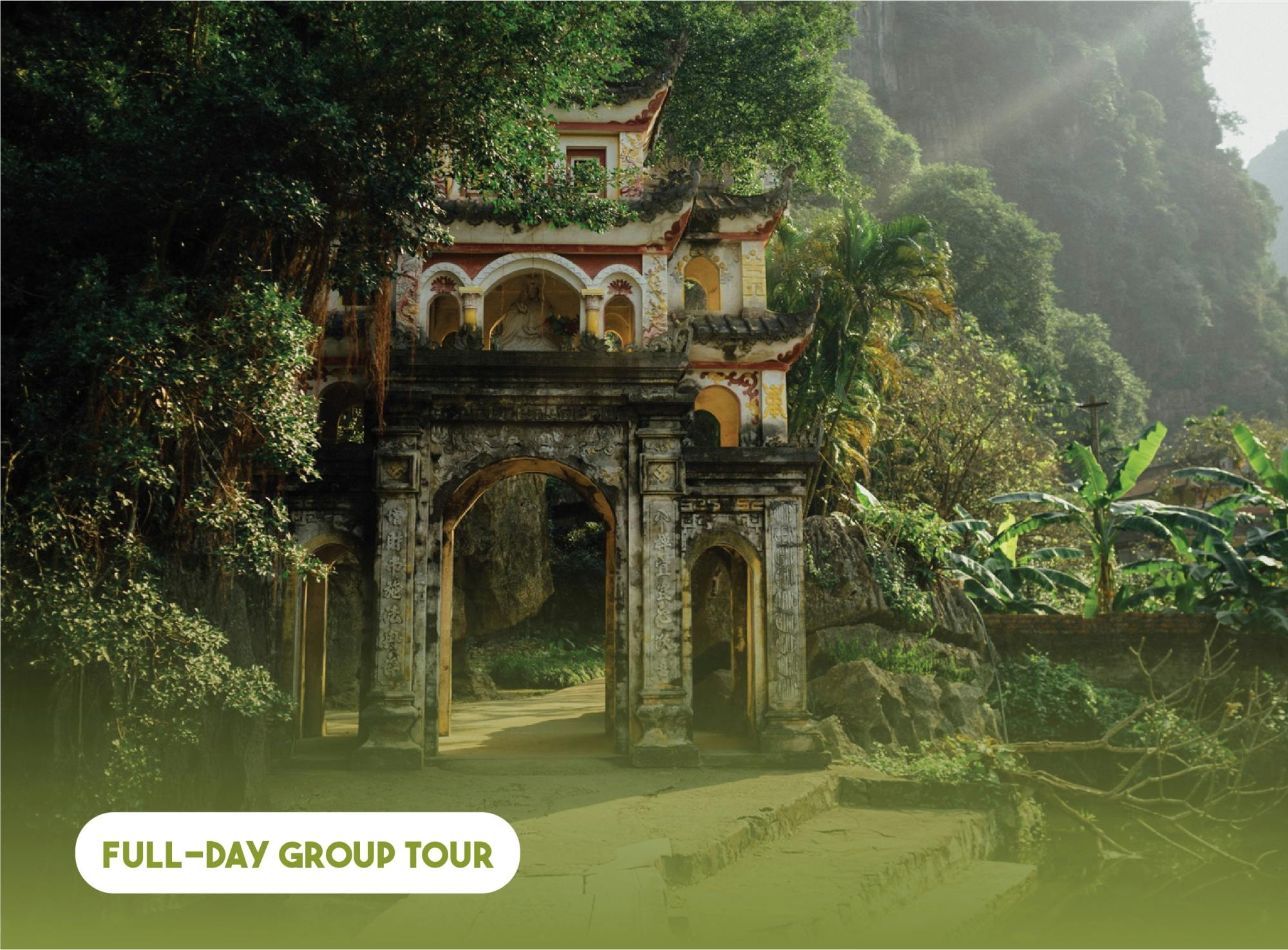 O interior de Tam Coc e Hoa Lu, além de um passeio de barco guiado saindo de Ha Noi