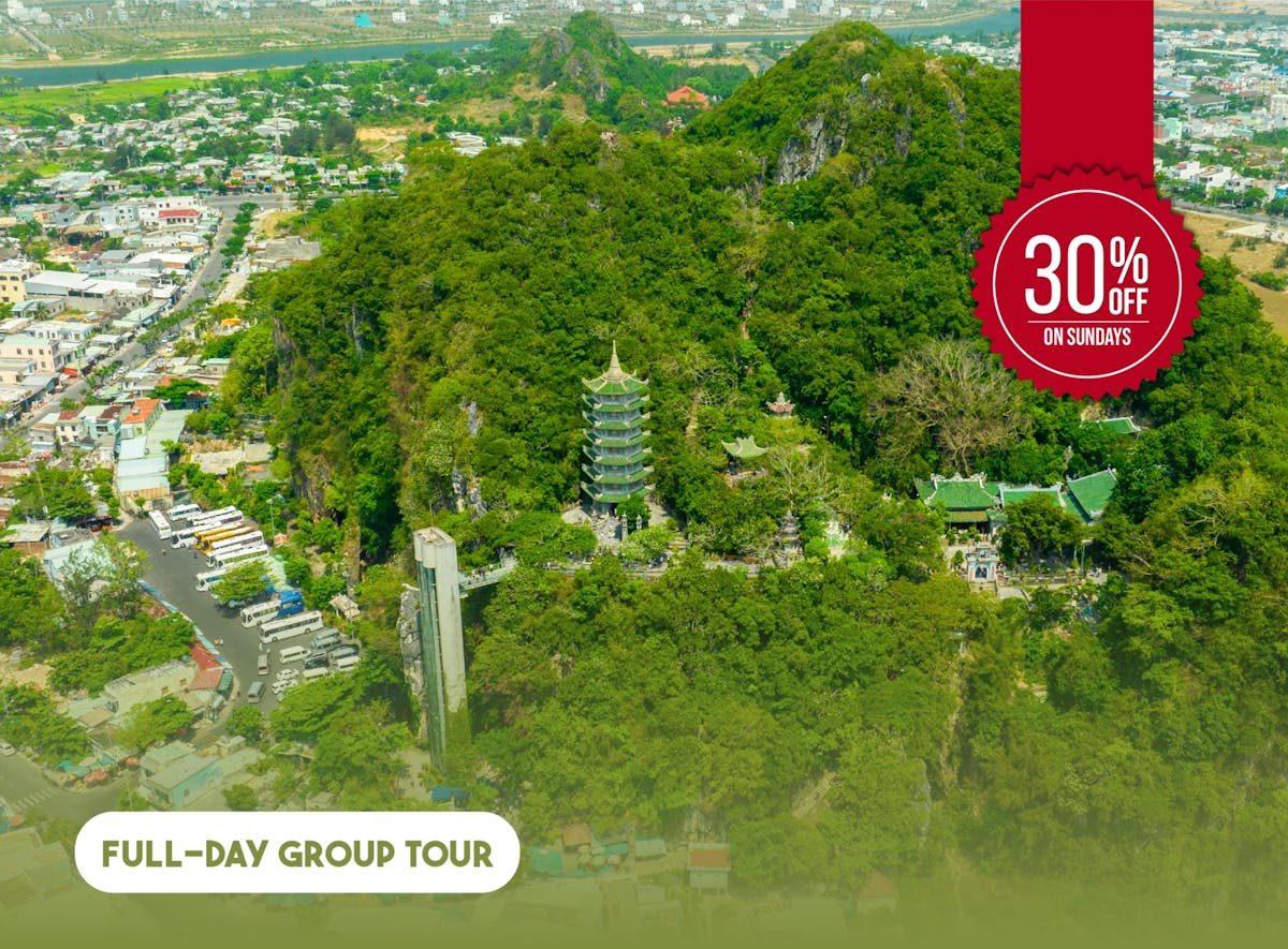 Marmeren bergen en My Son Sanctuary-tour met lunch