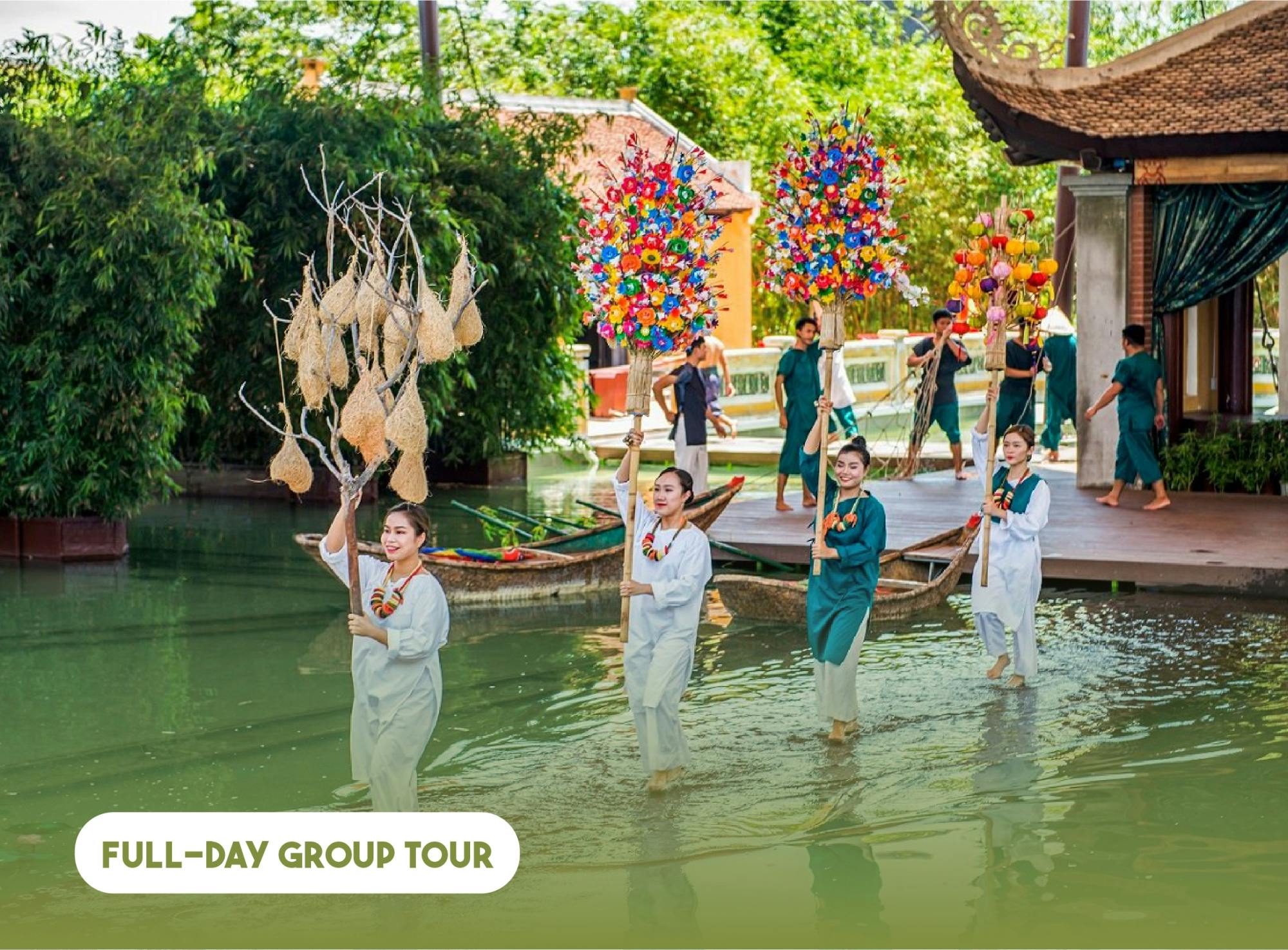 Experiência de exploração cultural vietnamita de dia inteiro saindo de Hoi An