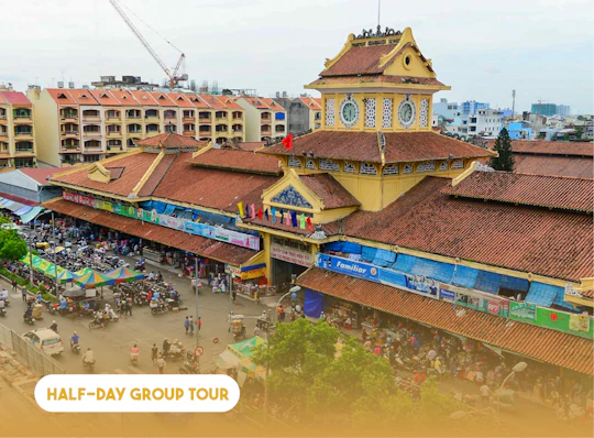 Ho Chi Minh City local street tour by motorbike