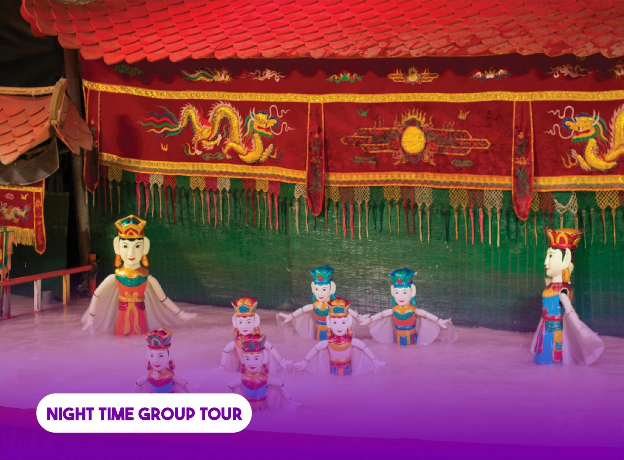 Show de marionetes aquáticas vietnamitas em Ha Noi e jantar buffet