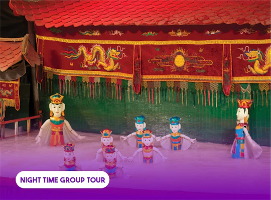 Ha Noi Vietnamese water puppet show and buffet dinner