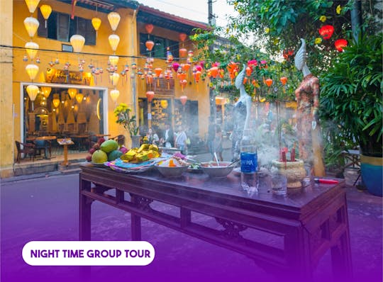 Hoianian's beliefs evening  tour by motorbike with vegetarian dinner