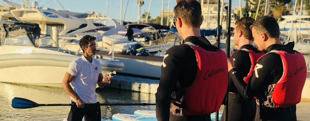 Calanova geführter Paddle-Surf-Ausflug