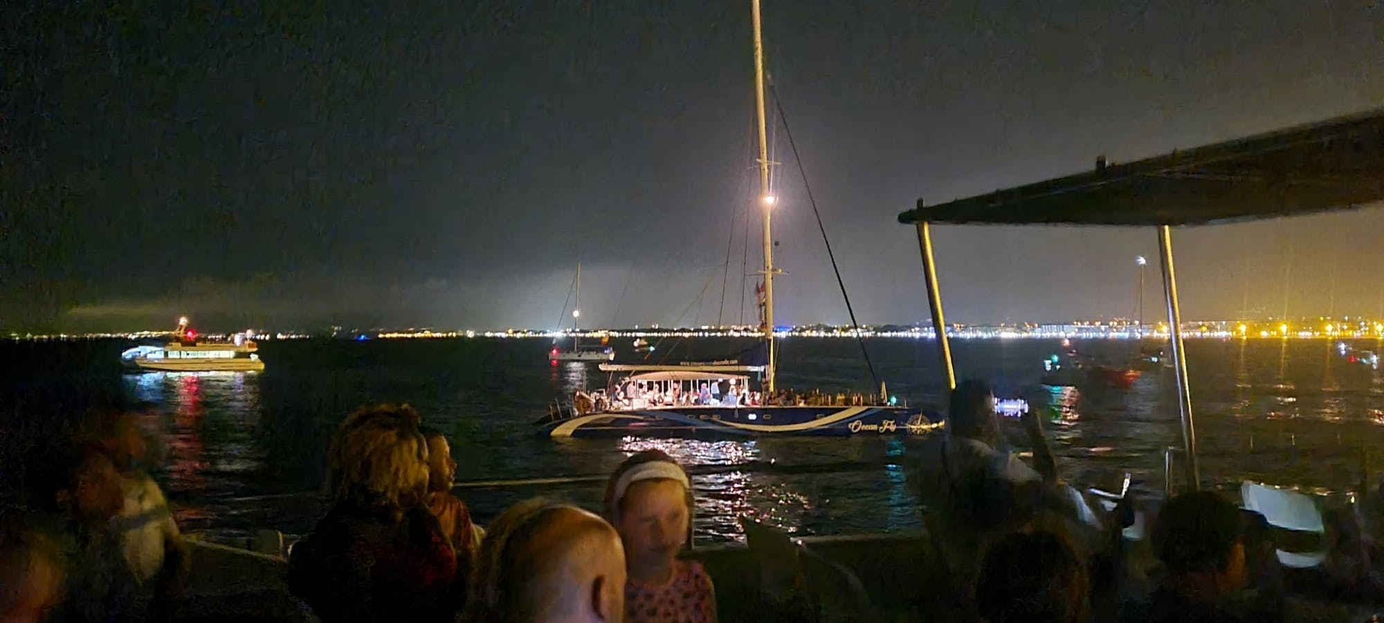 Costa Dorada fireworks display boat cruise