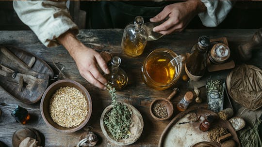 Iteractive tour of historic Andechs Monastery Pharmacy