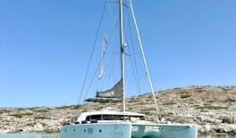 Premium catamaran cruise naar Glijbaan eiland op Kreta