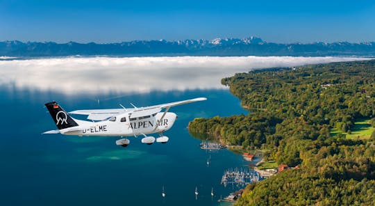Scenic Flight over Munich, Lake Starnberg and the Andechs Monastery