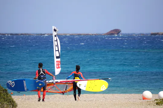 Windsurfing in Chicken Bay Karpathos