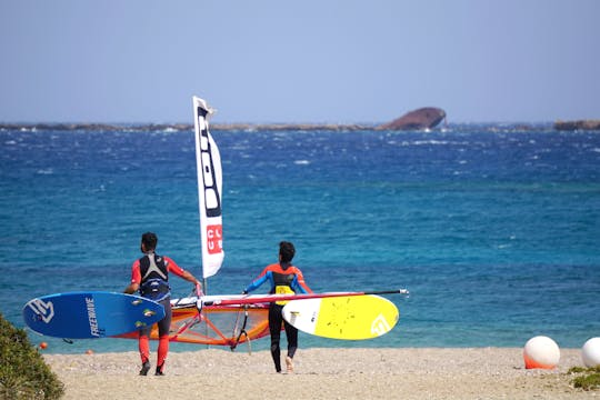 Windsurfing in Chicken Bay Karpathos