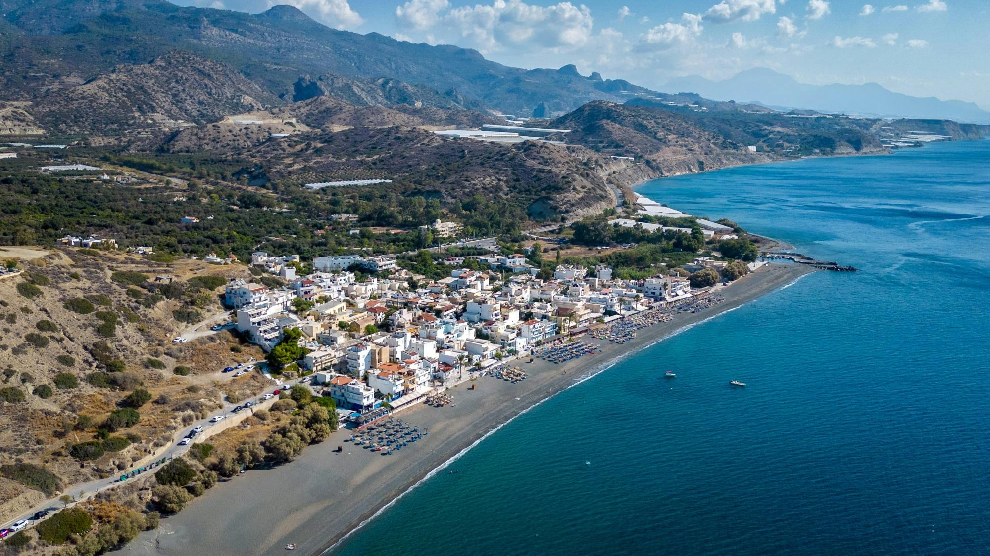 Farm Life and Coastal Village from South Crete