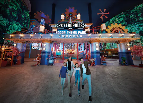 Entrada al parque temático cubierto Genting Skytropolis