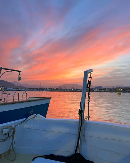 Sunset boat trip in Alcudia Bay with tapas and snorkelling