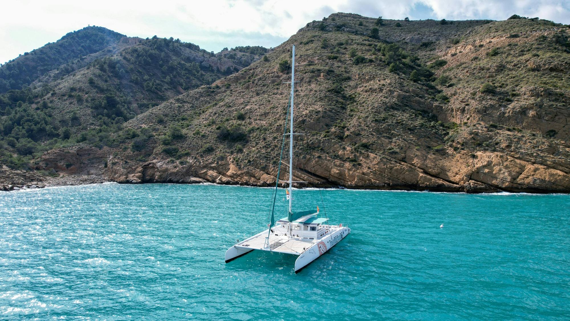 Costa Blanca adults-only catamaran party with swimming stops