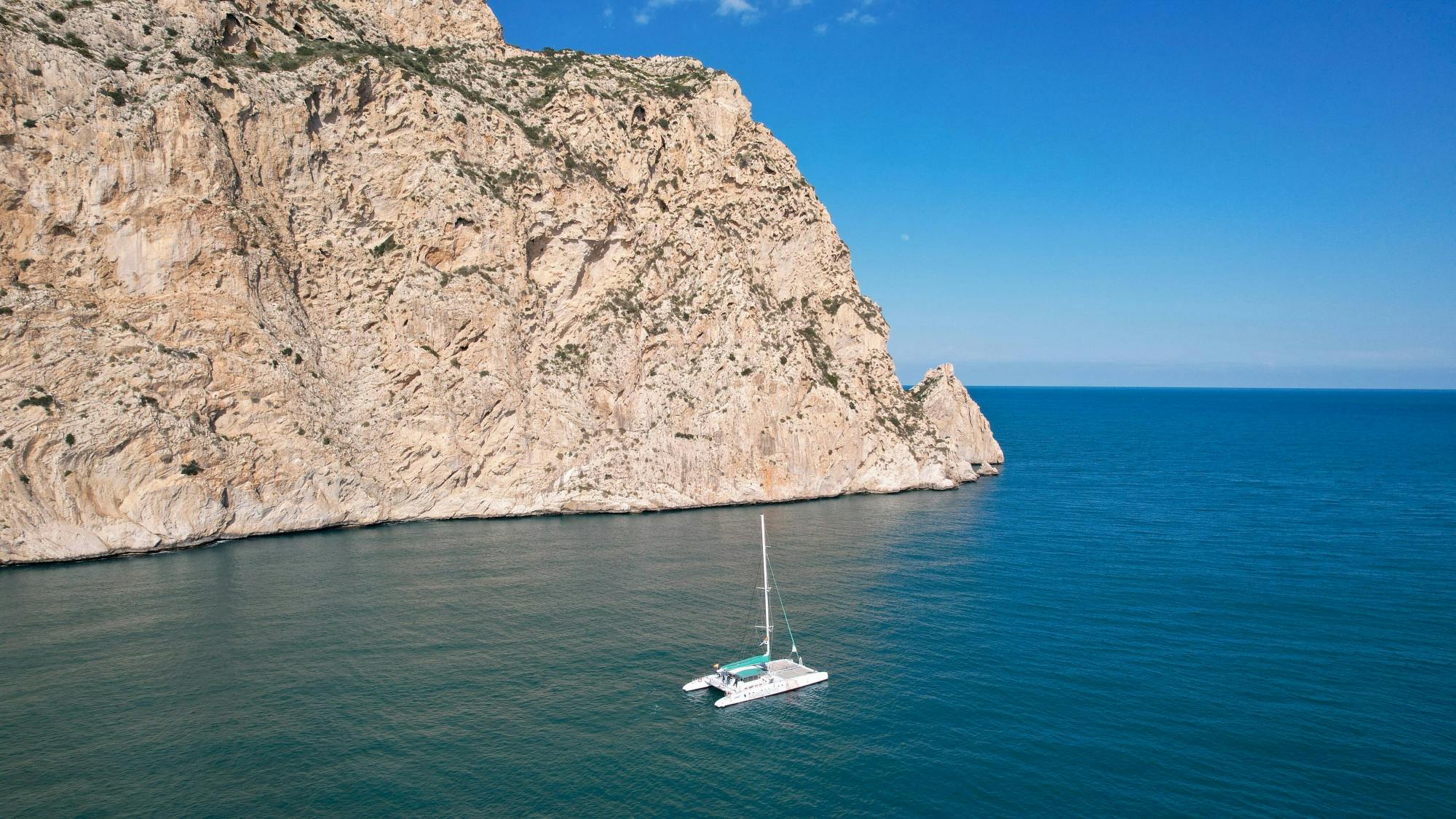 Costa Blanca adults-only catamaran party with swimming stops