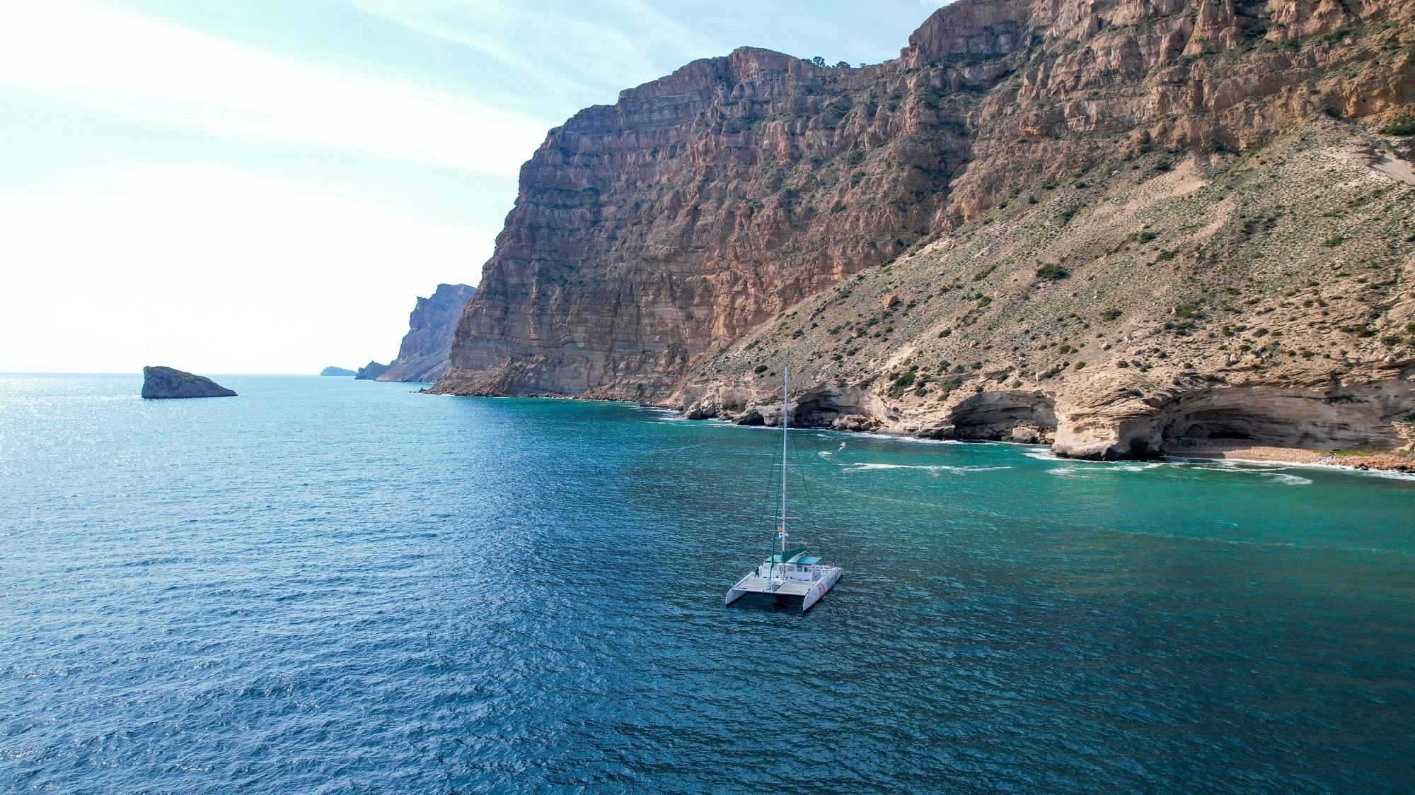 Costa Blanca adults-only catamaran party with swimming stops