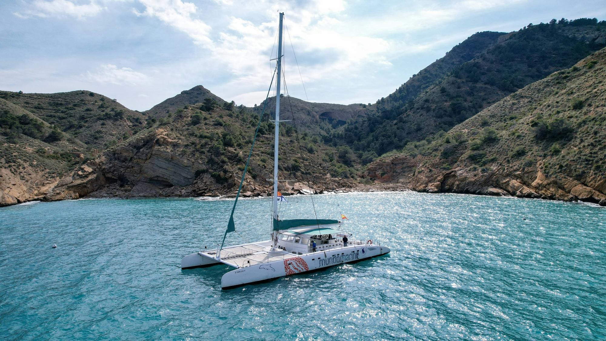 Costa Blanca adults-only catamaran party with swimming stops