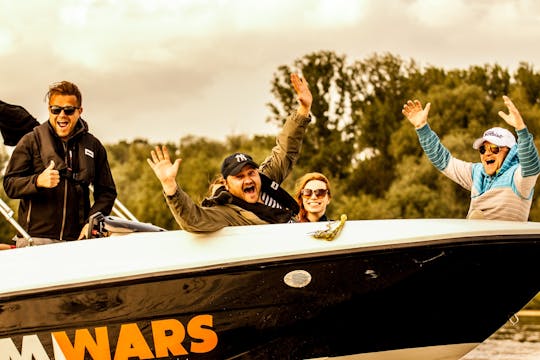 Premium motorboat cruise in Vistula river with iconic views of Warsaw