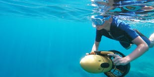 Excursion de plongée en apnée à Héraklion avec scooter des mers