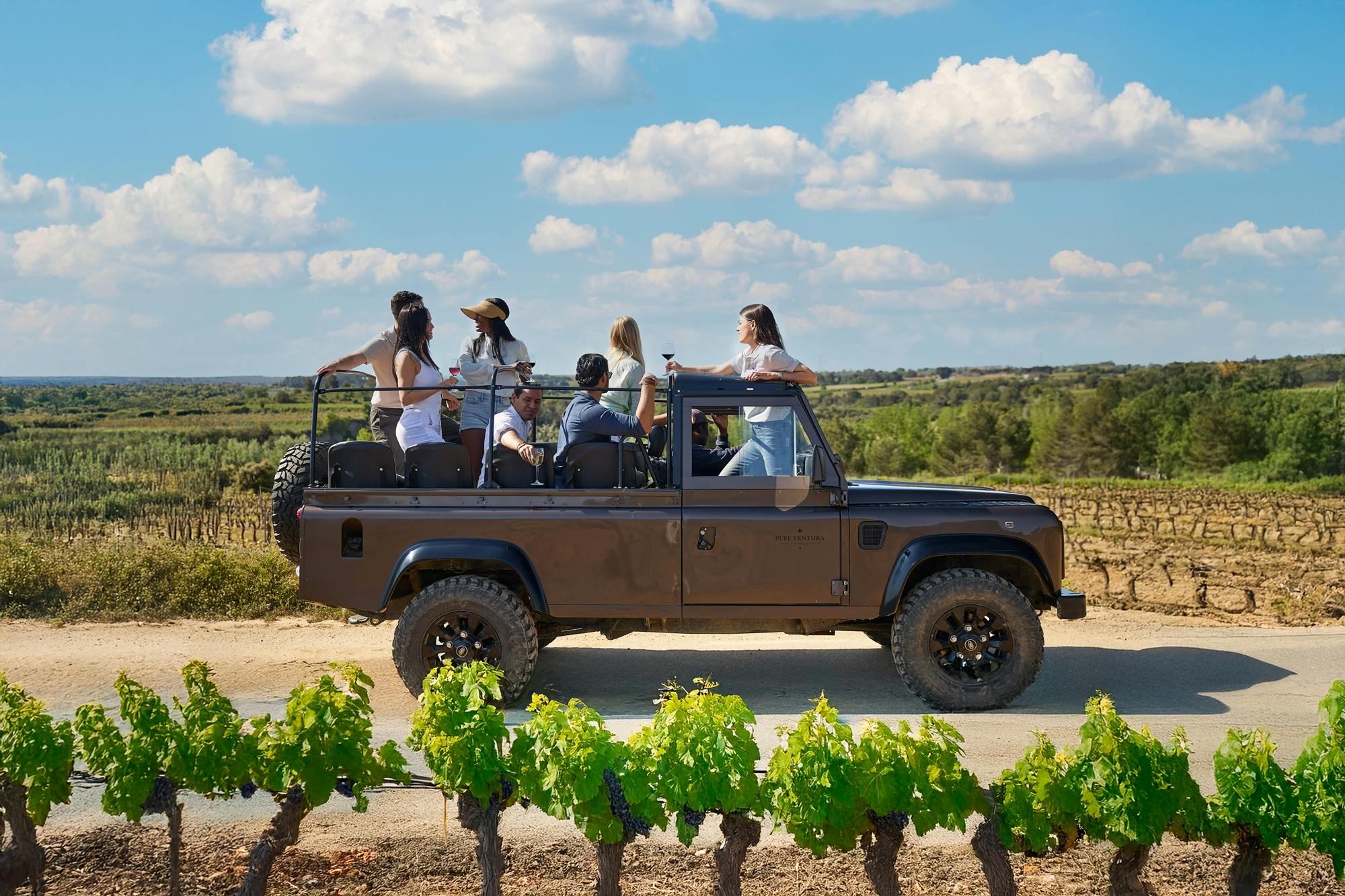Dégustation de vins et de cava du Penedés avec transport depuis Barcelone