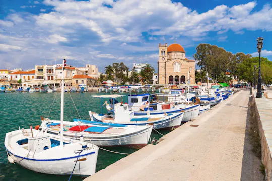 Aegina, Poros and Agistri boat trip from Kinetta with optional lunch