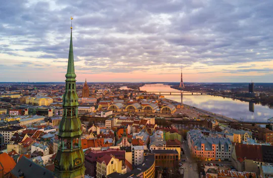 Recorrido a pie de 1 hora por Riga con un guía local