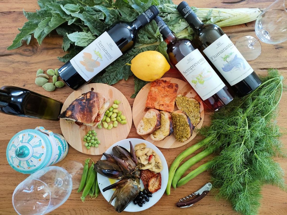 Traditionele Siciliaanse smaken en een bezoek aan een wijngaard in Agrigento