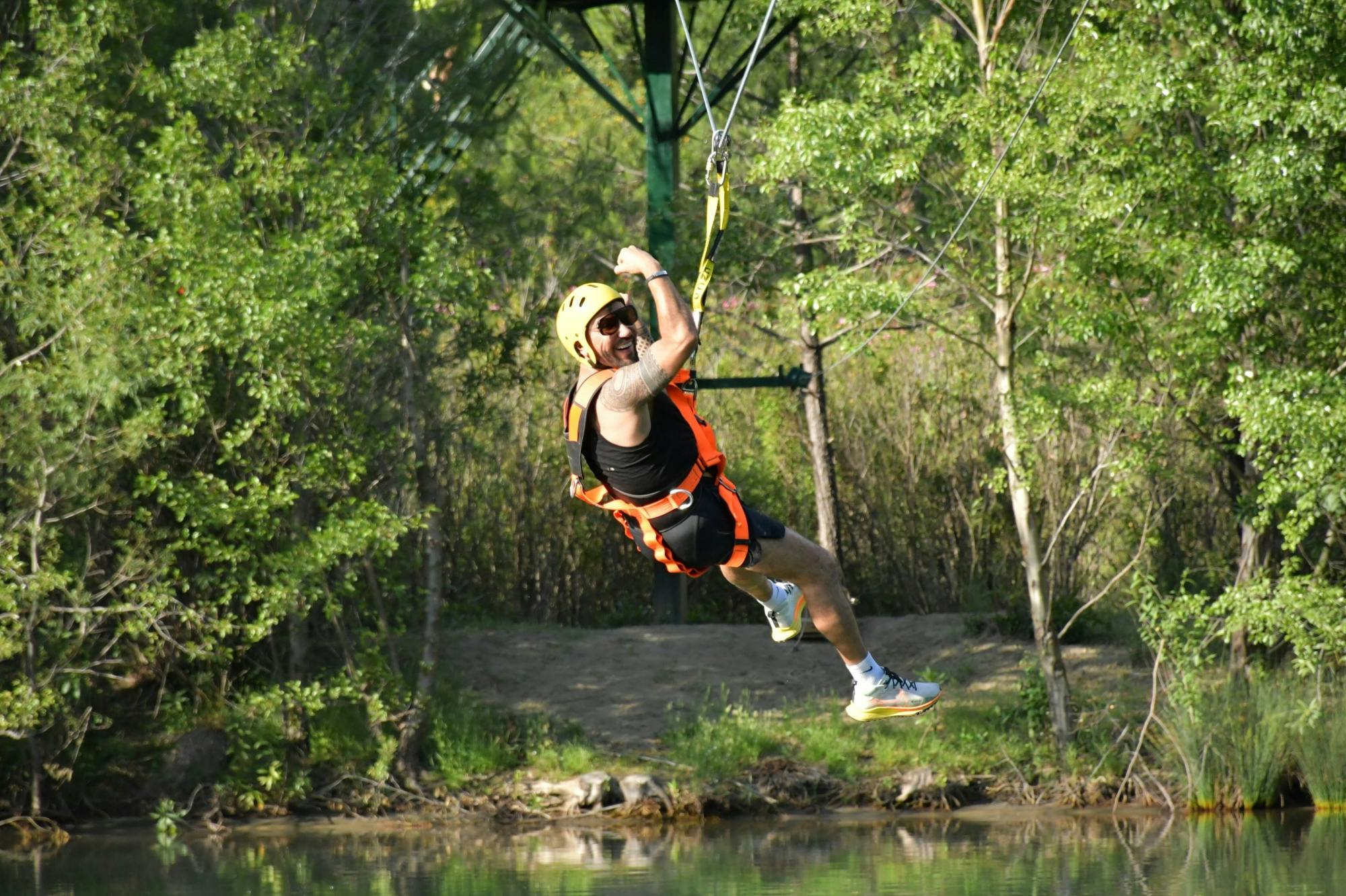 Monster buggy, jet boat and zipline experience with boat cruise and lunch