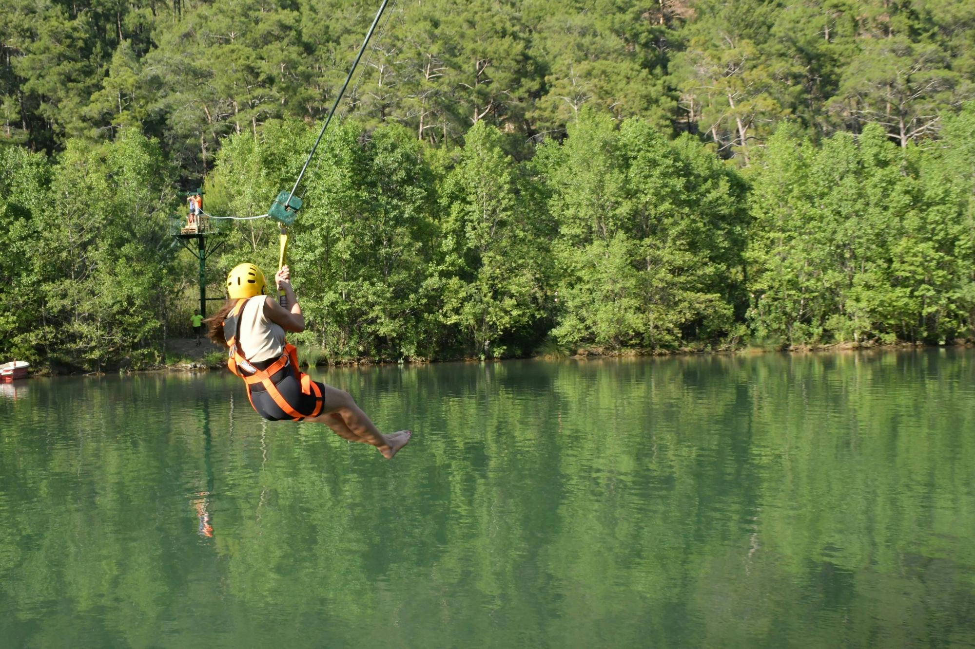 Monster buggy, jet boat and zipline experience with boat cruise and lunch