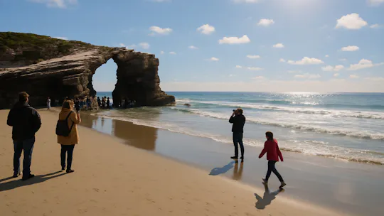 Lugo and Cathedrals beach tour from Santiago