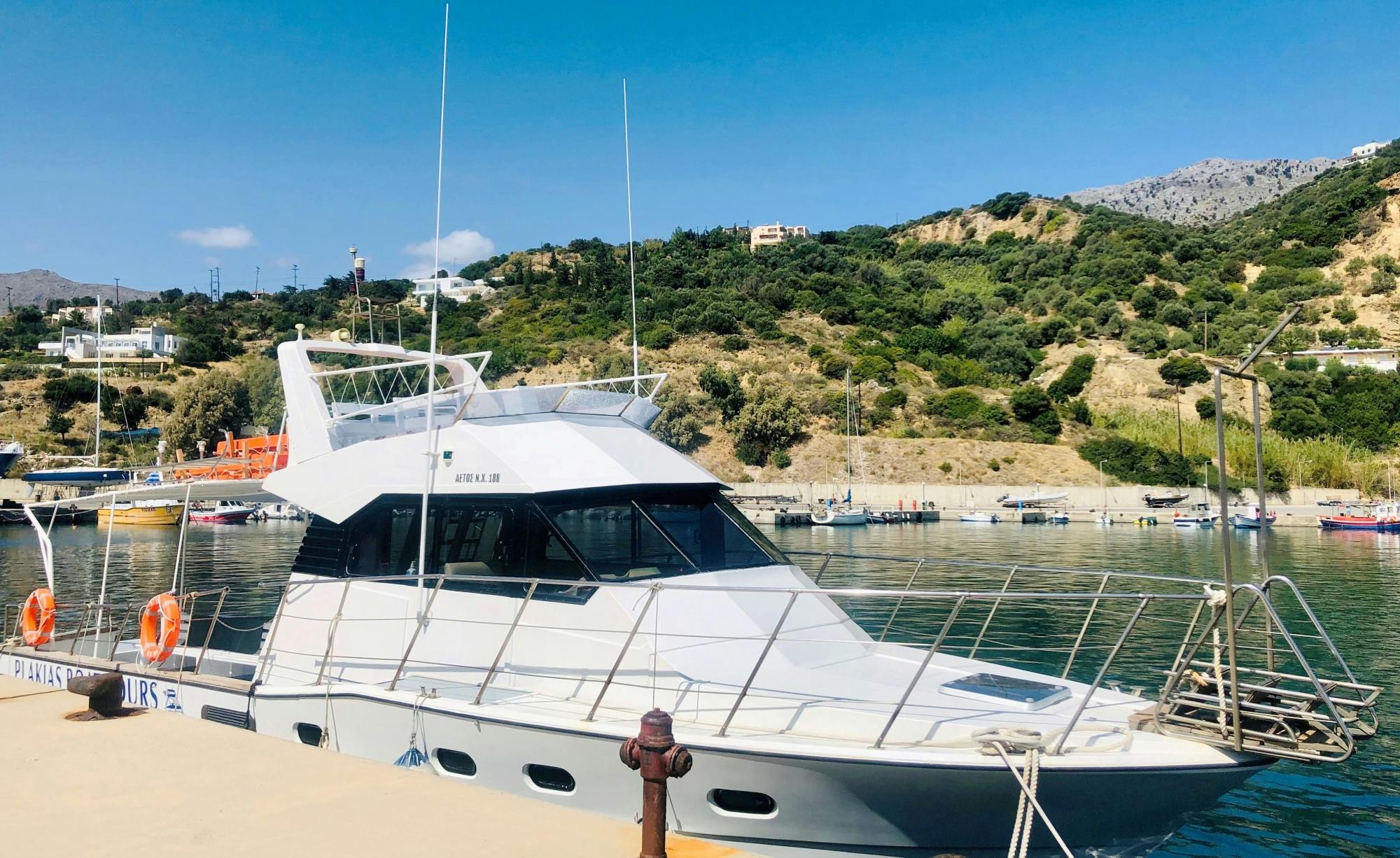 Guided tour to Preveli Palm Beach by boat with taverna lunch