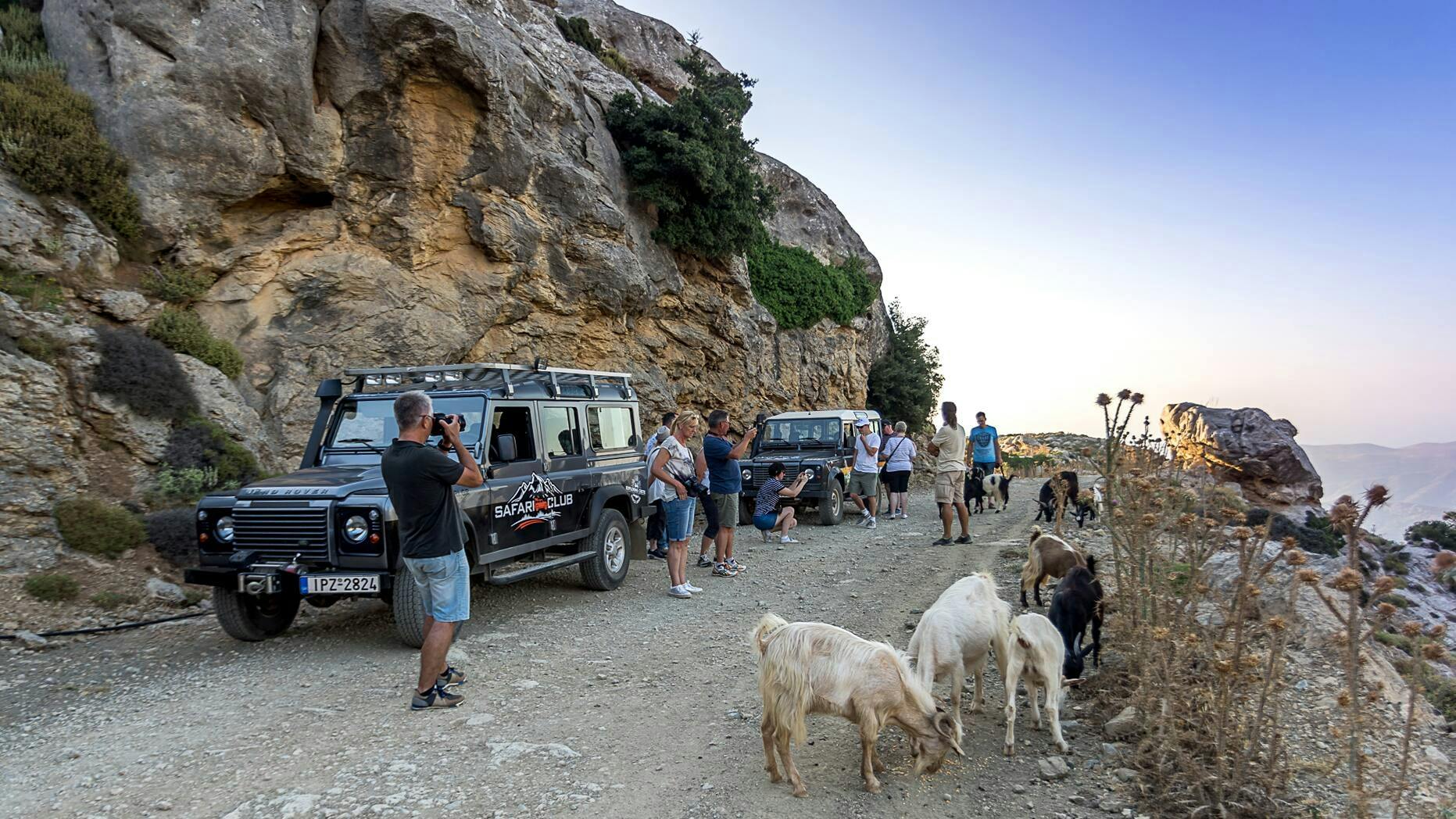Mountains of Crete 4x4 sunset safari with dinner