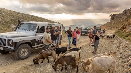 Mountains of Crete 4x4 sunset safari with dinner