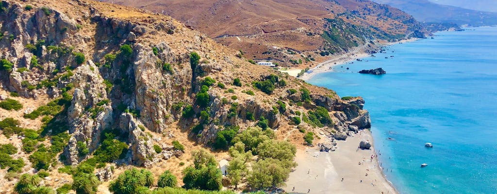 Wycieczka łodzią na plażę Preveli z przewodnikiem i lunchem w tawernie